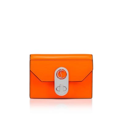 Porta Tarjetas Elisa Ankle Christian Louboutin Mujer - Naranjas/Plateados - 1210208BK01